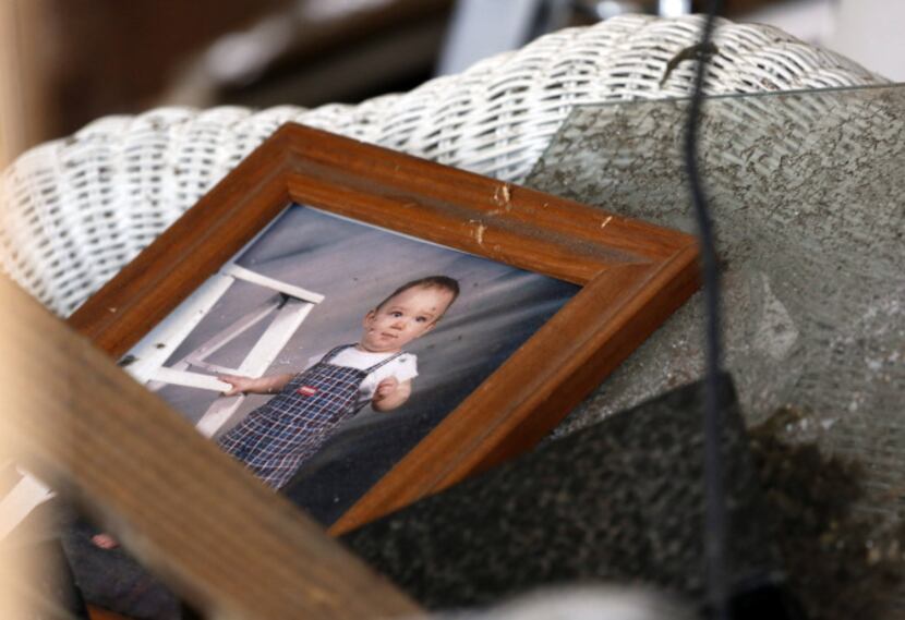 While the frame was damaged, this photo survived in the remains of Lori Eisma’s home.