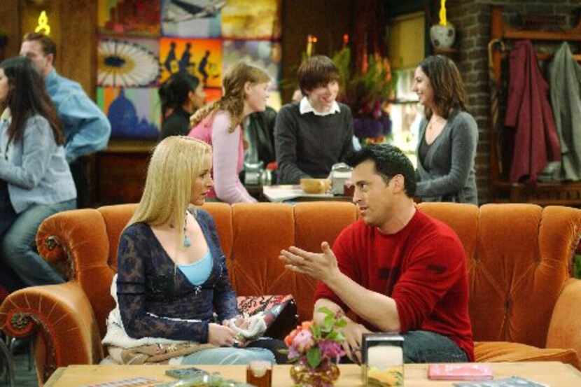 File photo from the TV show 'Friends,' with Lisa Kudrow as Phoebe Buffay and Matt LeBlanc as...