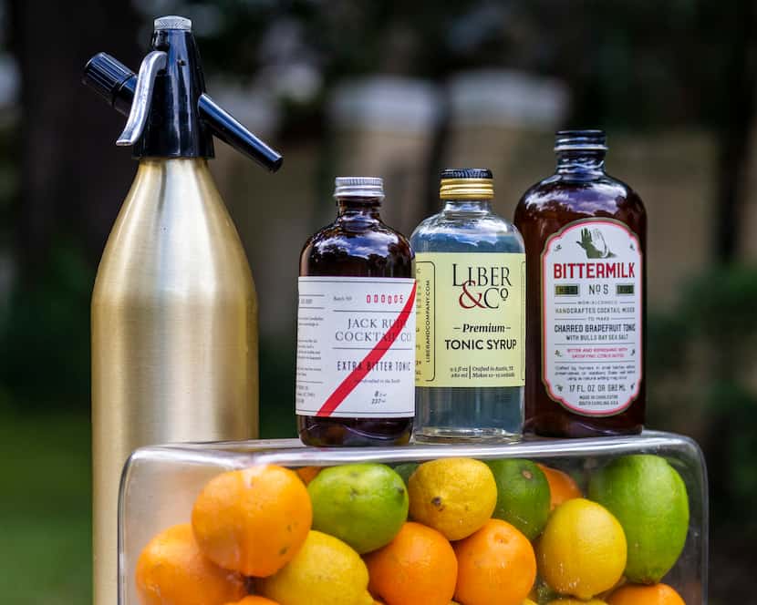 Tonic syrups by Jack Rudy, Liber & Co, and Bittermilk 