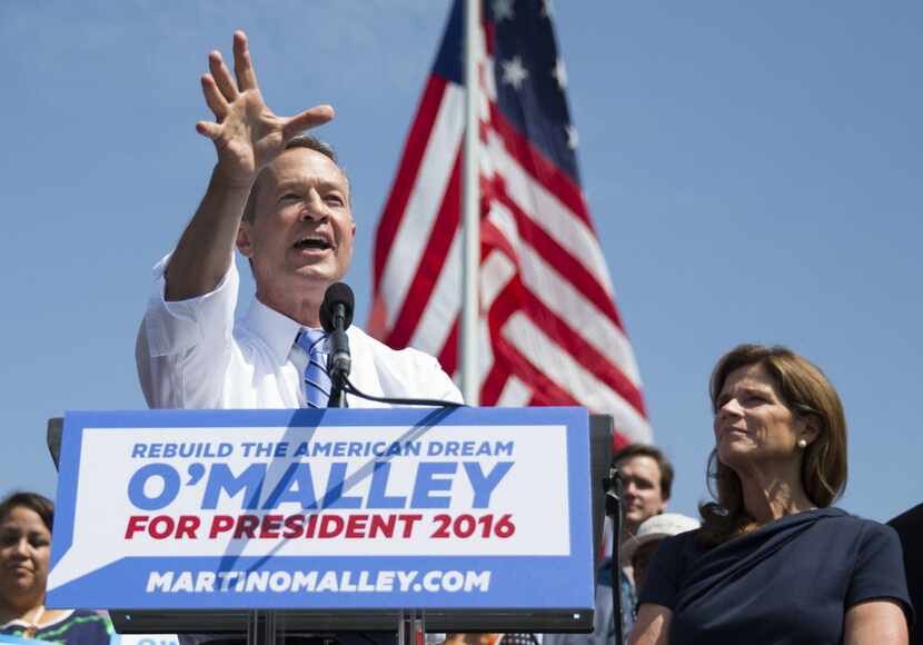 Former Maryland Gov. Martin O'Malley spoke during a Baltimore event in May 2015 to announce...