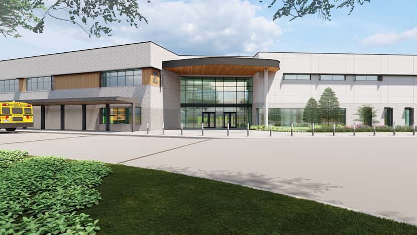 Rendering of early college high school center at Dallas College's Mountain View campus.