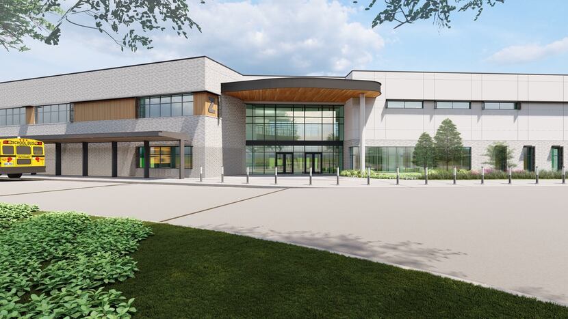 Rendering of early college high school center at Dallas College's Mountain View campus.