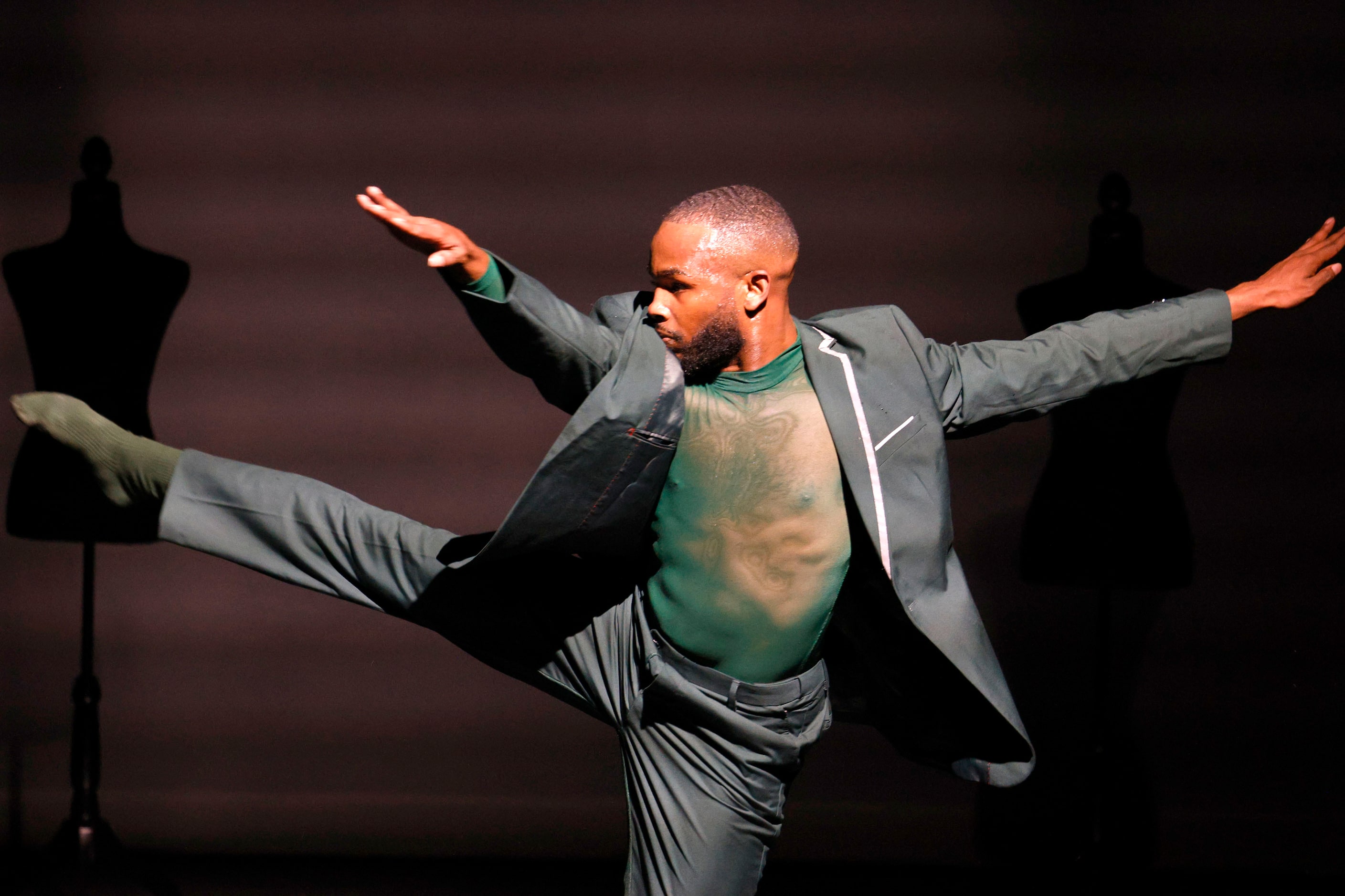 Former Dallas Black Dance Theatre dancer Terrel Rogers, Jr. performs “ Overcurrent,”...