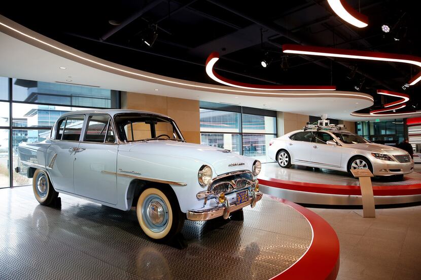 The Toyota Experience Center at Toyota's headquarters in Plano includes a 1958 Toyopet Crown...