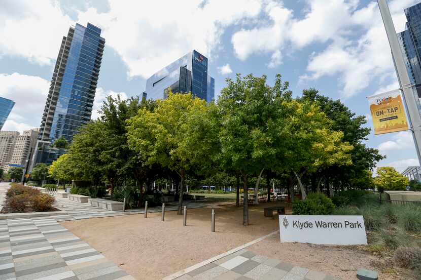 Klyde Warren Park on Wednesday, June 23, 2021, in Dallas. (Elias Valverde II/The Dallas...