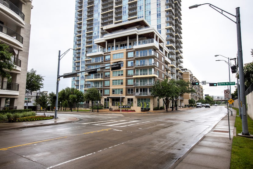 The intersection of Victory Avenue West and North Houston Street in Dallas on Friday, June...