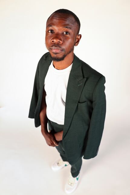 Kofi Kusi-Boadum, 26, in the Photo Studio Thursday, August 18, 2022 at the Dallas Morning...