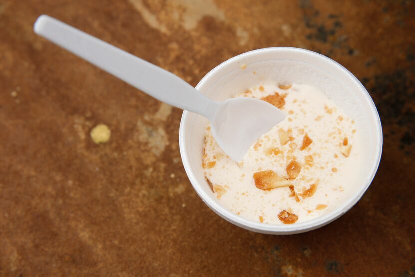 The State Fair Fun-l Cake ice cream at the State Fair of Texas felt a little light on the...