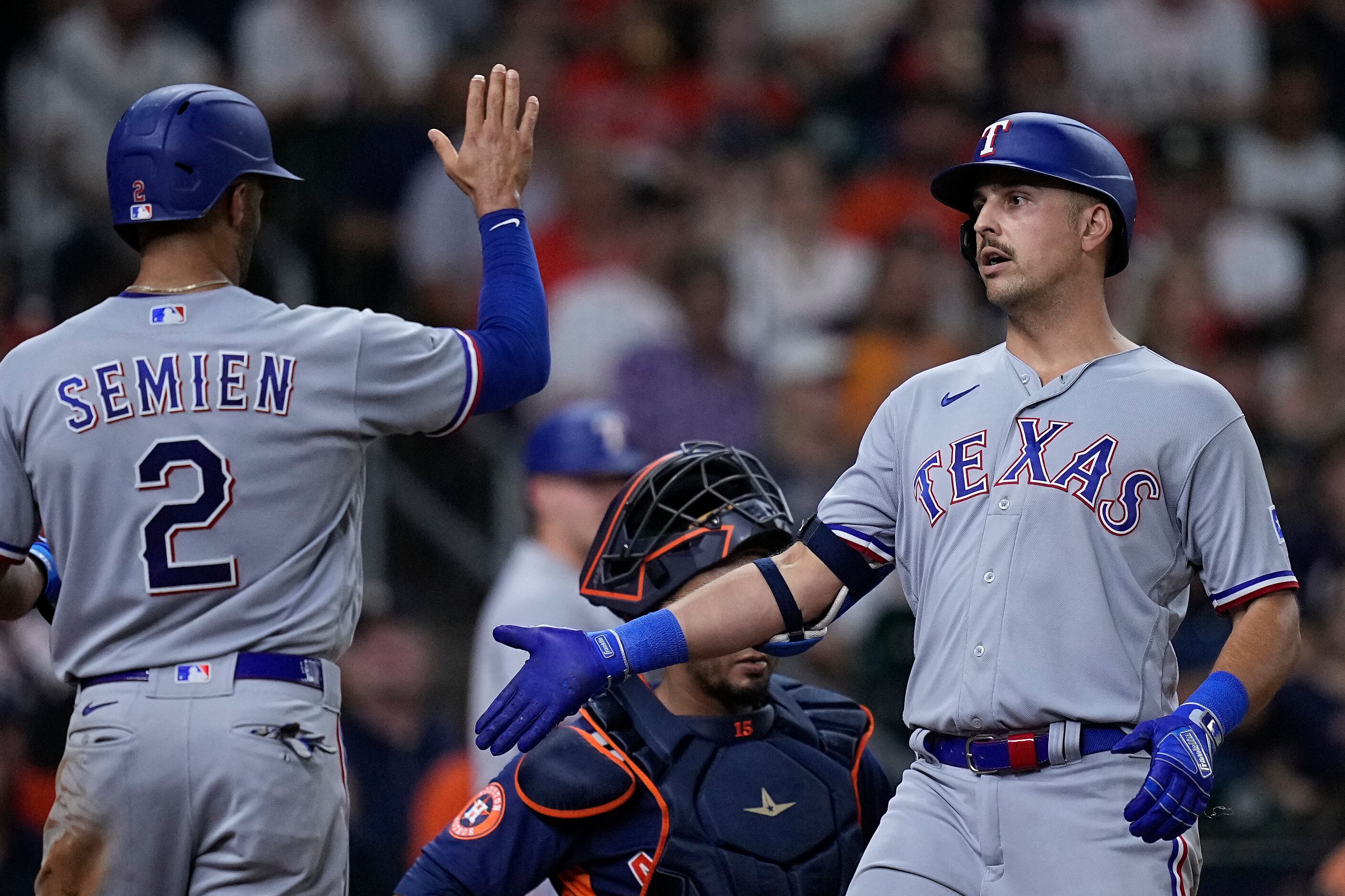 Travis Scott, Reggie Jackson, Luka Doncic turn out for Rangers-Astros game 4