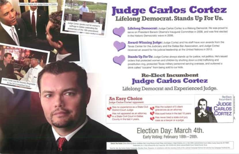 
A Valentine’s Day flier from Cortez said he had issued orders that shut down a...