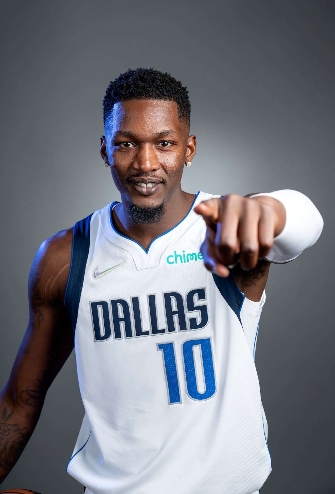 Dallas Mavericks forward Dorian Finney-Smith (10) poses for a portrait during the Dallas...