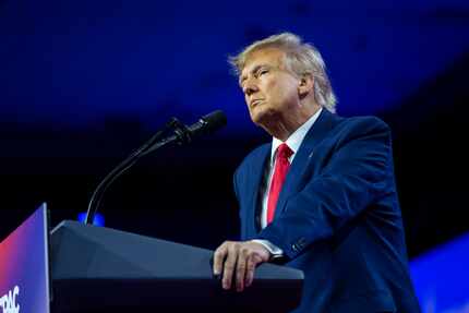 Former President Donald Trump spoke at the Conservative Political Action Conference on March...