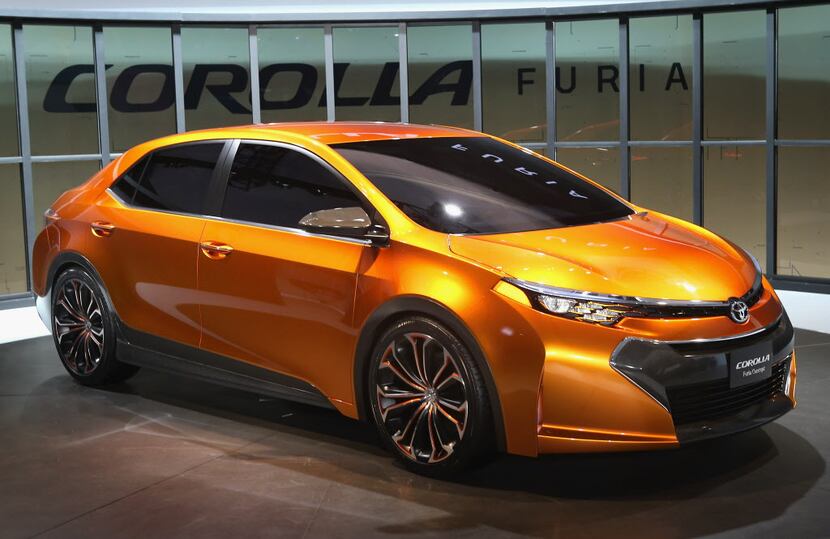 DETROIT, MI - JANUARY 14:  Toyota introduces the Corolla Furia Concept car at the North...
