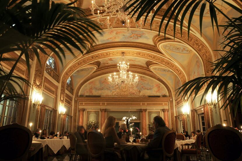 The gold ceilings at the French Room are iconic in downtown Dallas. The French Room is...