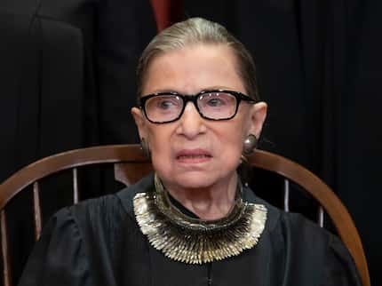 That necklace on Associate Justice Ruth Bader Ginsburg is sold by Stella & Dot. Wearing big...