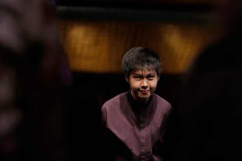 Han Chen takes a bow in semifinal round of the Van Cliburn International Piano Competition. 