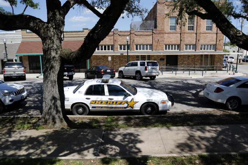 A Van Zandt County sheriff's vehicle sits outside the Van Zandt County municipal building in...