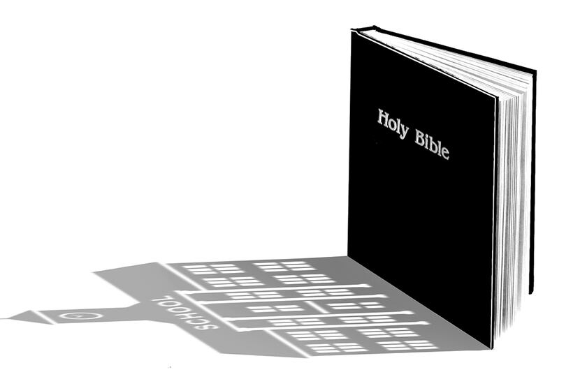 The Bible was among several books pulled from the shelves at Keller schools. Contributor...
