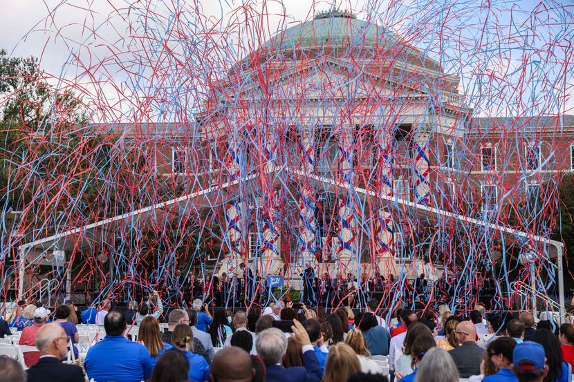 SMU President R. Gerald Turner kicked off a $1.5 billion multiyear fundraising campaign that...