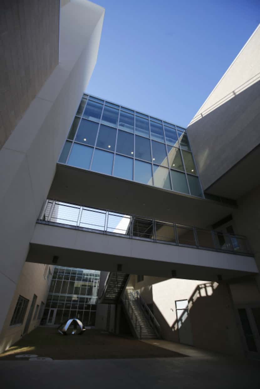 The Edith O'Donnell Arts and Technology Building at the University of Texas at Dallas, in...