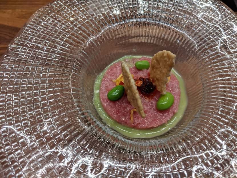 Tuna tartare was the first course of a recent tasting meal at Shoyo. Here it's made with...