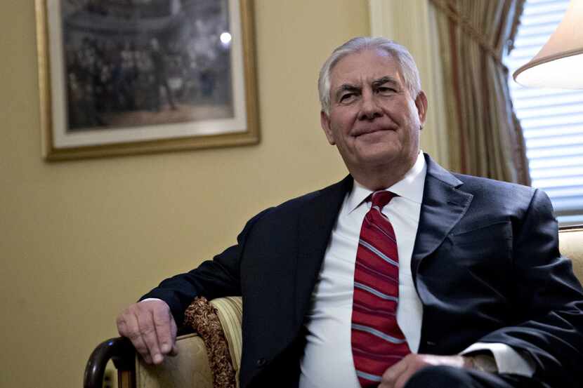 Rex Tillerson, former chief executive officer of Exxon Mobil Corp., met Wednesday with...