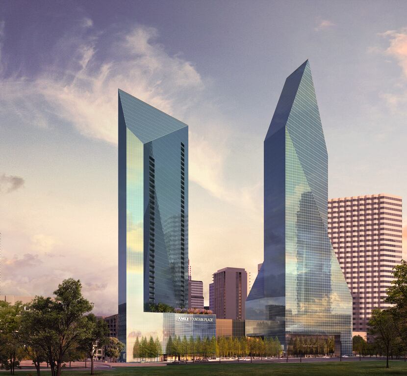 Amli Residential's planned Fountain Place apartment tower will be the tallest new building...