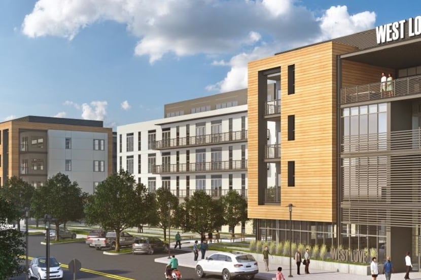JPI's West Love apartment community on Mockingbird Lane will have 368 units.