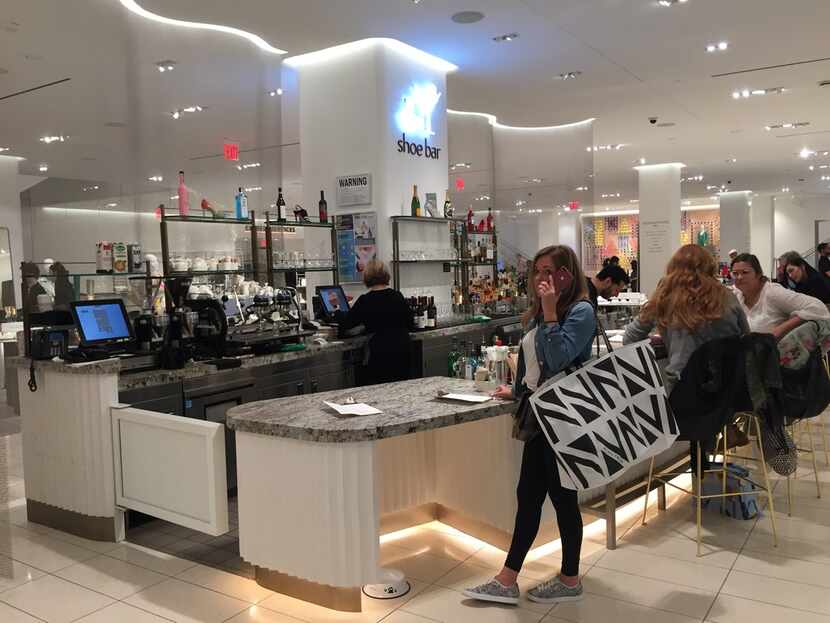 The shoe bar is in Nordstrom's new Manhattan store, which opened in October.