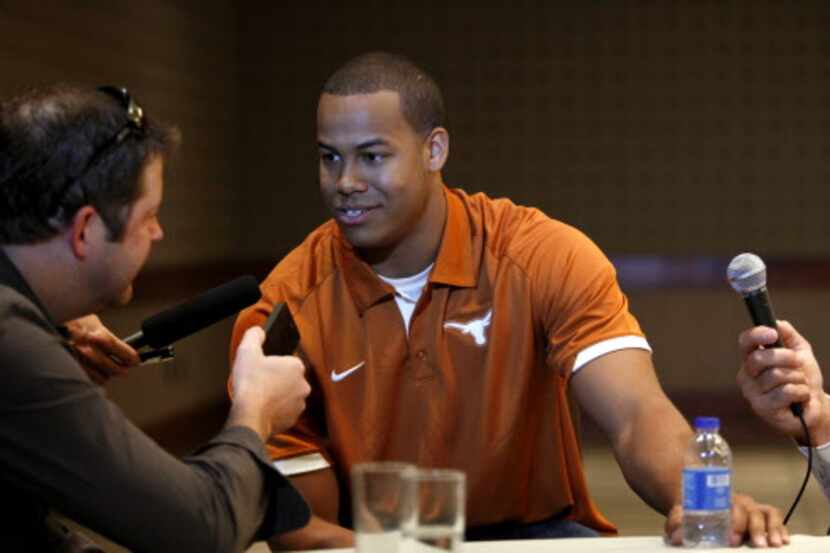 Texas linebacker Jordan Hicks spoke publicly Saturday for the first time after his...