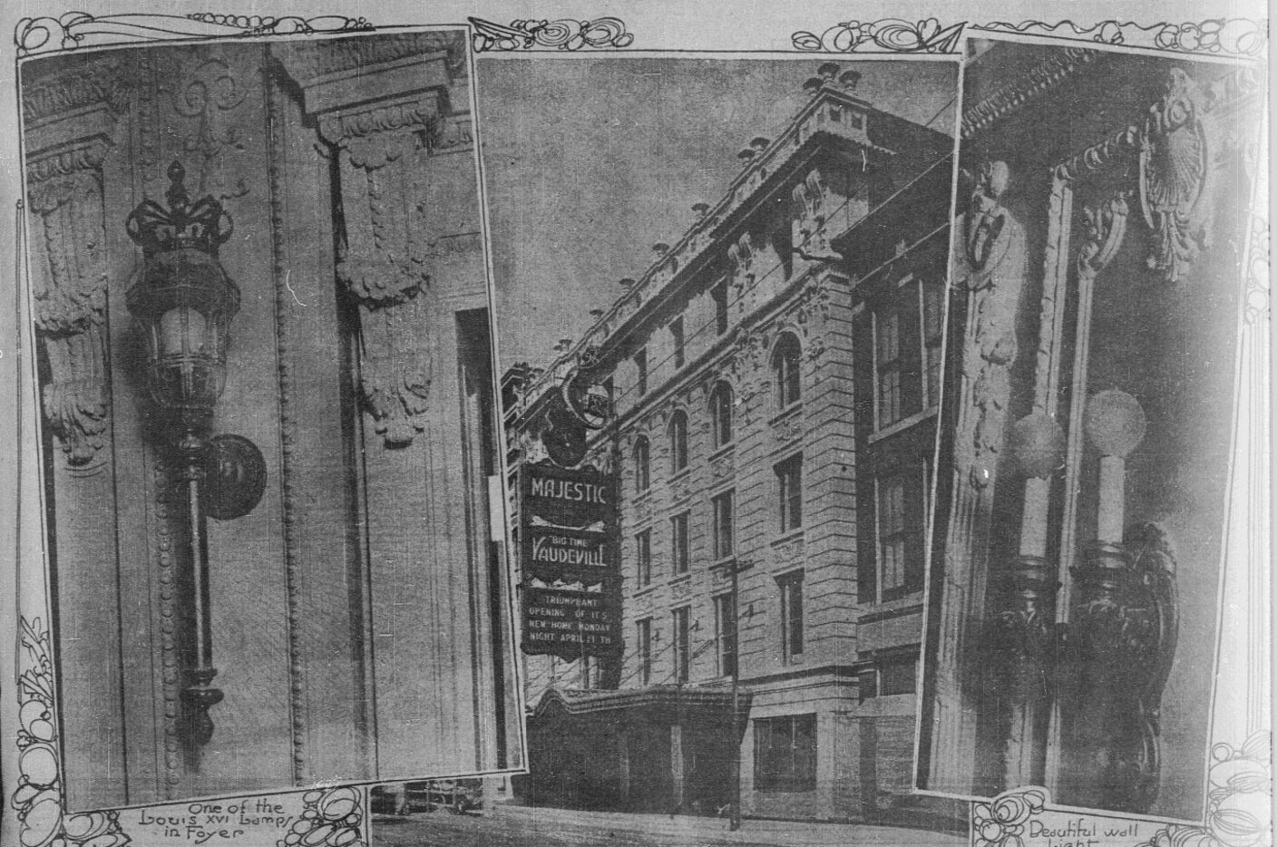 The new Majestic building on Elm Street in 1921.