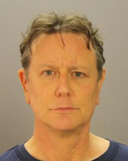 Judge Reinhold's mug shot after he was booked into the Dallas County jail Thursday afternoon