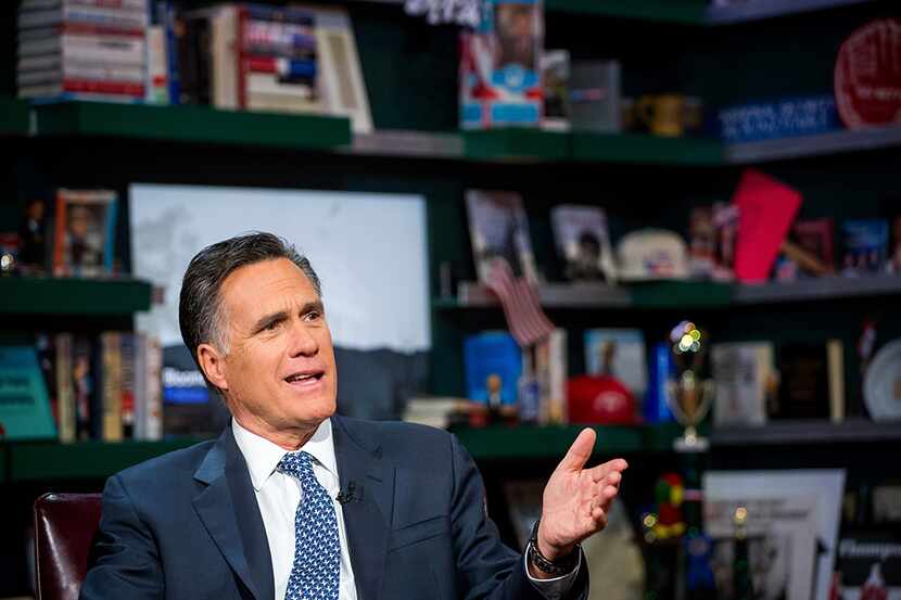  Mitt Romney, former governor of Massachusetts and former 2012 Republican presidential...