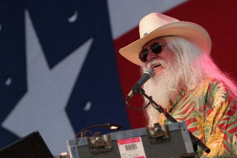 Leon Russell performs at the 33rd annual Willie Nelson 4th of July Picnic held at North...