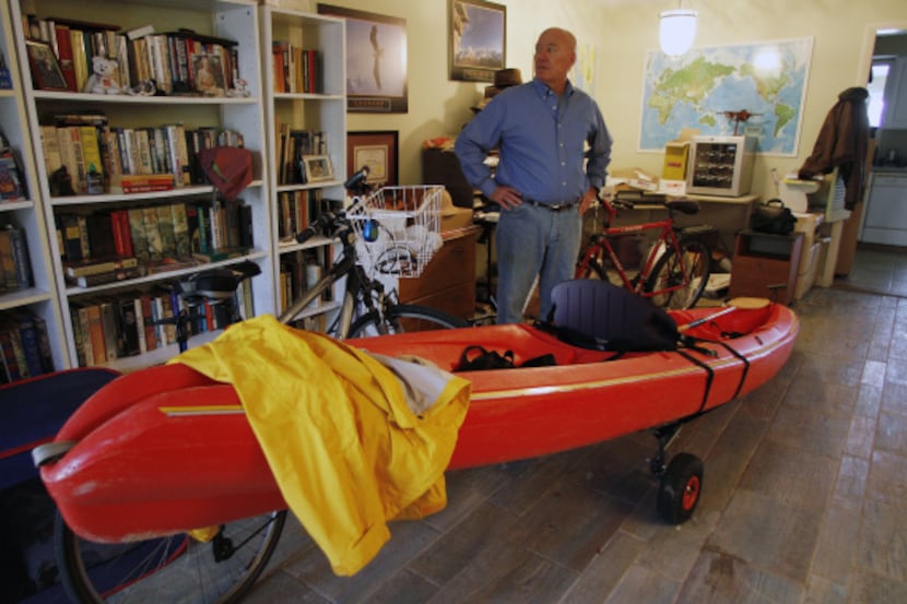 Mike Vanatta stands in his Vero Beach, Fla. living room, with his toys, talking about his...