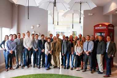  The mentors and past class of entrepreneurs at Health Wildcatters' headquarters in Dallas....