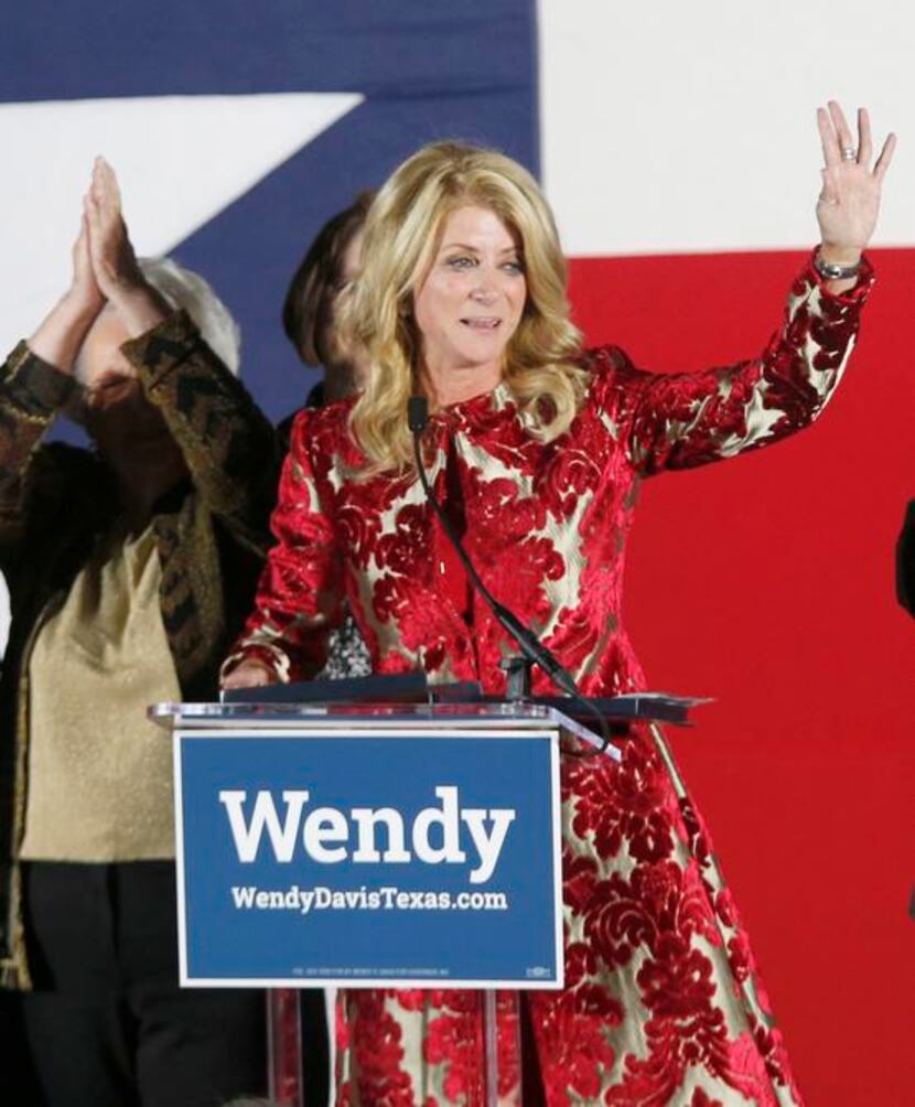 
In her concession speech Tuesday night in Fort Worth, Wendy Davis told supporters: “Your...