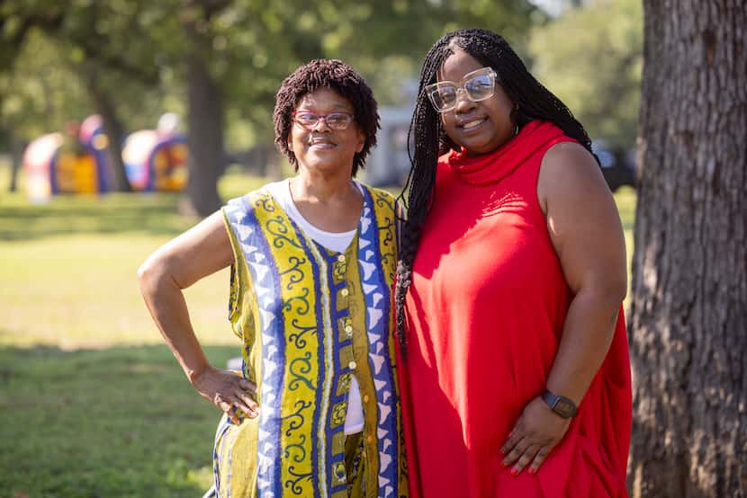 Delveeta Thompson (left), granddaughter of Laura Belle Foster who founded the South Central...