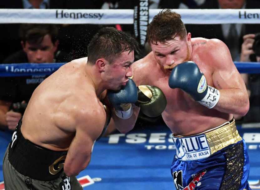 Gennady Golovkin y Canelo Álvarez se enfrentarán el 5 de mayo en Las Vegas. Foto Getty Images