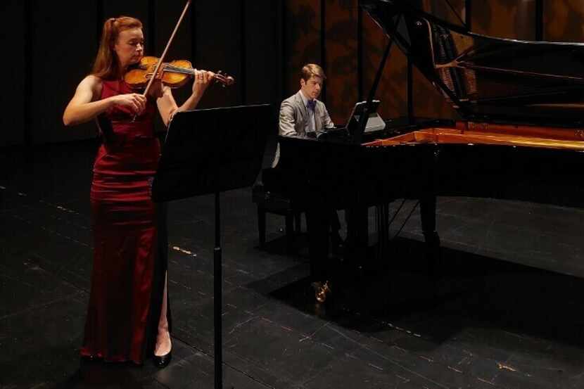 Violinist Chloé Trevor and pianist Alex McDonald perform in a Basically Beethoven Festival...