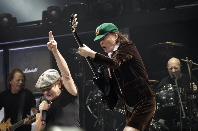 Rock band AC/DC performs at American Airlines Center in Dallas on Feb. 23, 2016. (Jason...