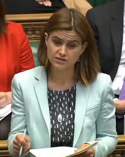 British lawmaker Jo Cox spoke in Parliament earlier this year.