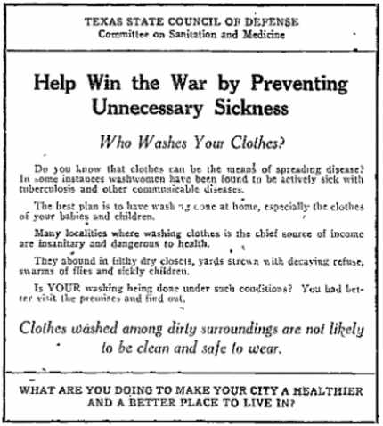 An advertisement from Feb. 18, 1918.