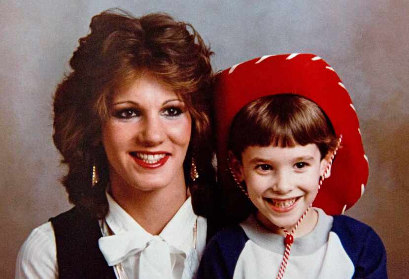 
Laurie Kay Bosman, shown with son Shawn in 1985, was killed in March 1987 in her Far North...