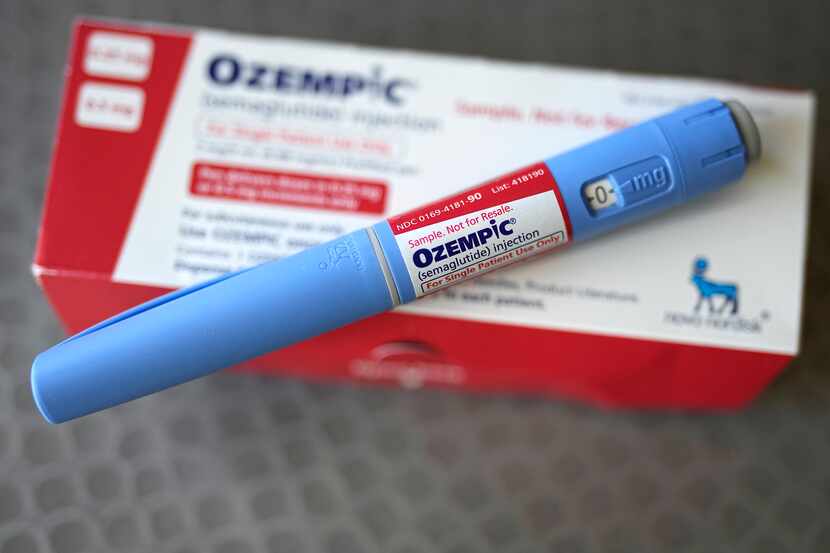 The injectable drug Ozempic is shown Saturday, July 1, 2023, in Houston. Several economic...