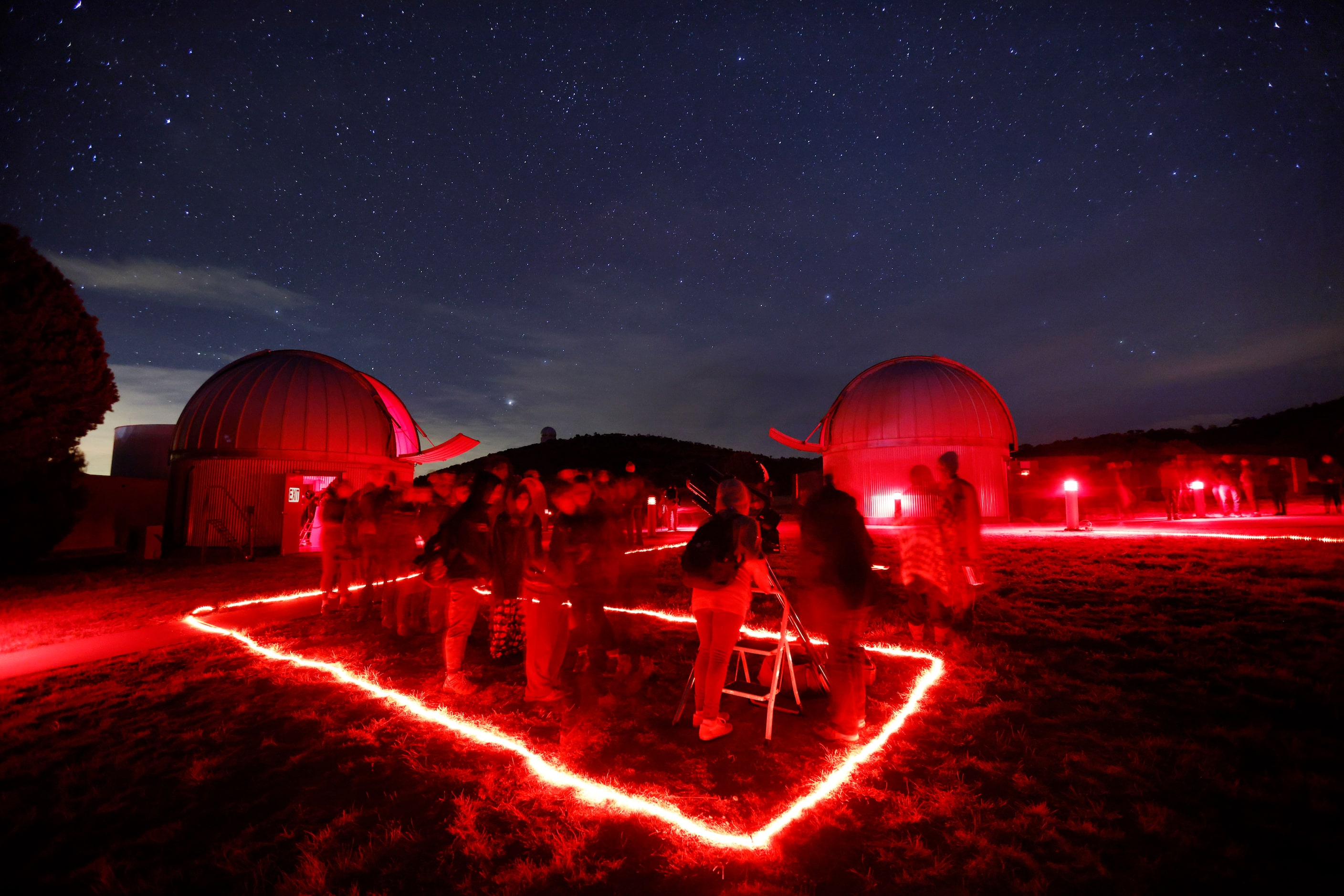 Visitors got to view celestial objects through a number of telescopes during a star party in...