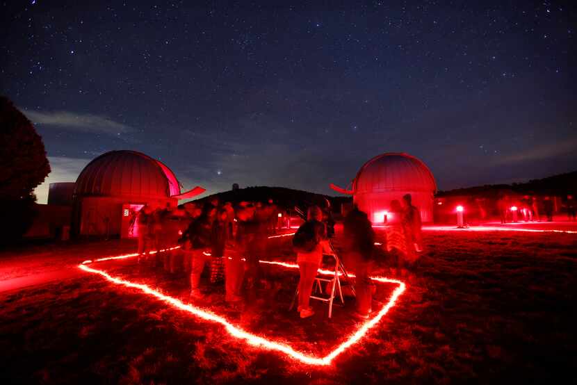 Visitors got to view celestial objects through a number of telescopes during a Star Party in...