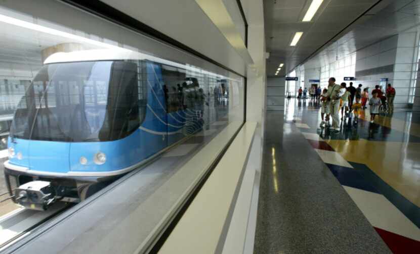 May 2005: The Skylink train opens