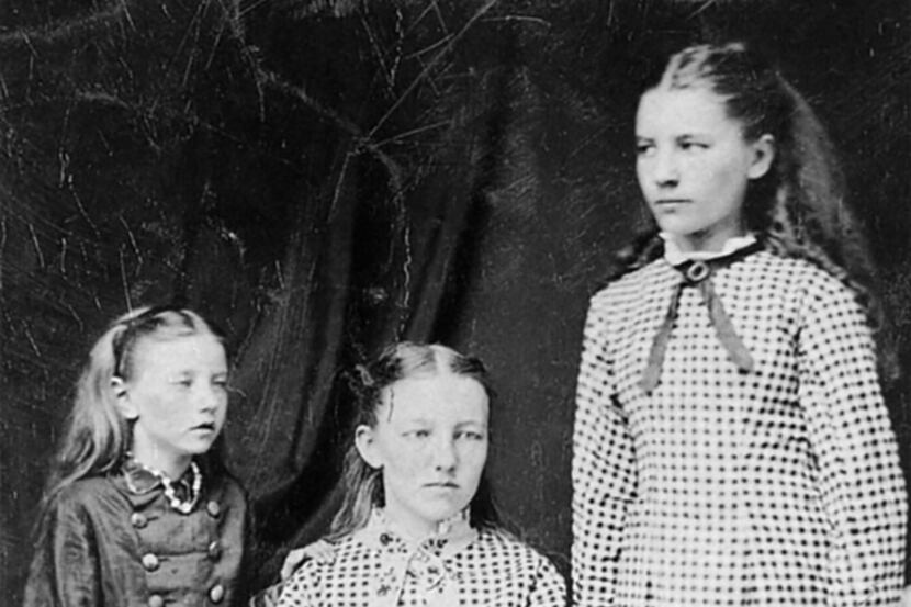 The first known photograph of the three eldest Ingalls sisters, taken around 1879 or 1880....