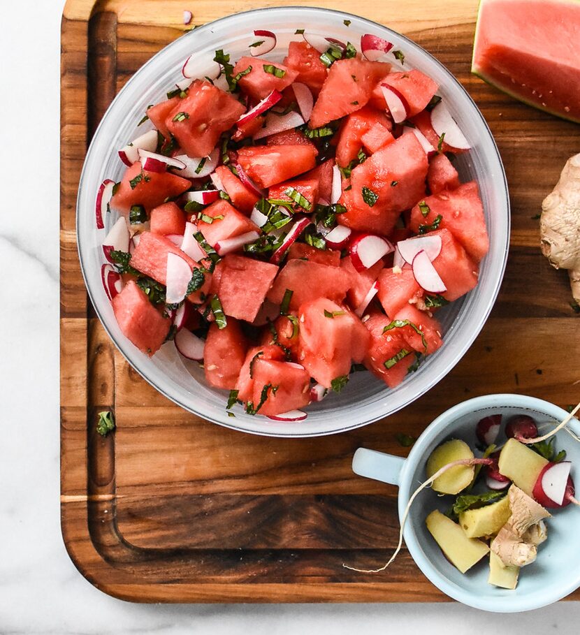 Watermelon Radish Salad 